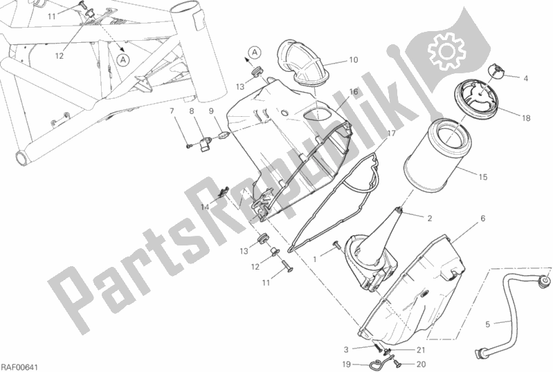 Todas as partes de Entrada De Ar - Respirador De óleo do Ducati Scrambler Icon Thailand 803 2020